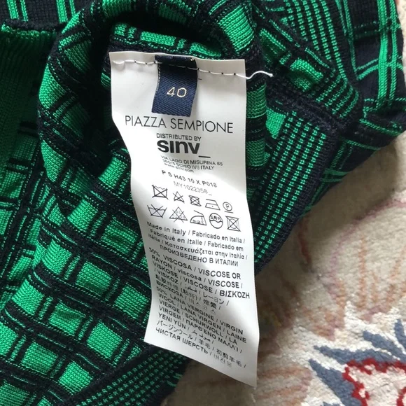 Piazza Sempione Checkered Zip Up Jacket NWT - Picture 8 of 12